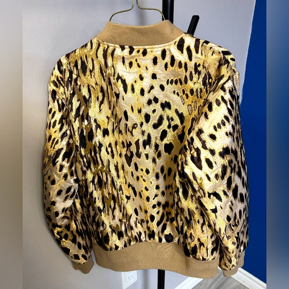 Leopard Print Bomber Jacket - Picture 11 of 11